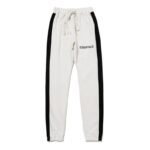 Fear of God Essentials Side Stripe Sweatpants – GrayCream