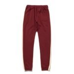 Fear of God Essentials Side Stripe Sweatpants – Maroon/Cream