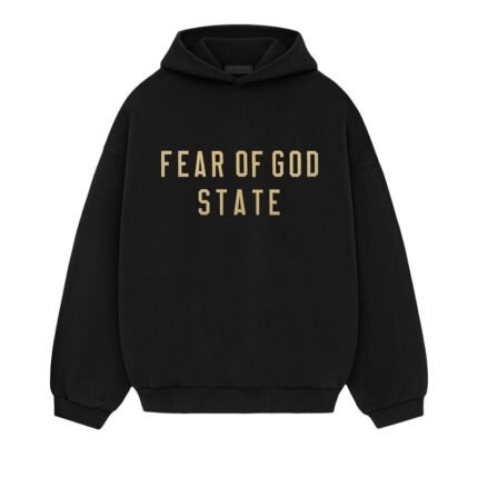 Fear of God Essentials State Fleece Black Hoodie