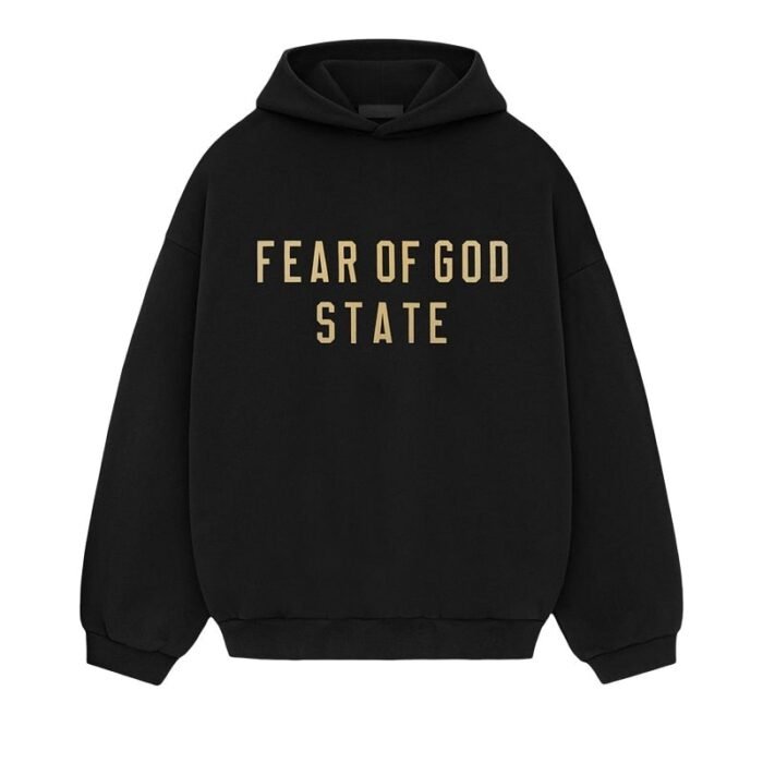 Fear of God Essentials State Fleece Black Hoodie