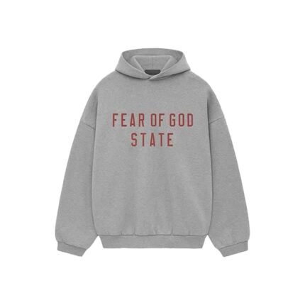 Fear of God Essentials State Fleece Gray Hoodie