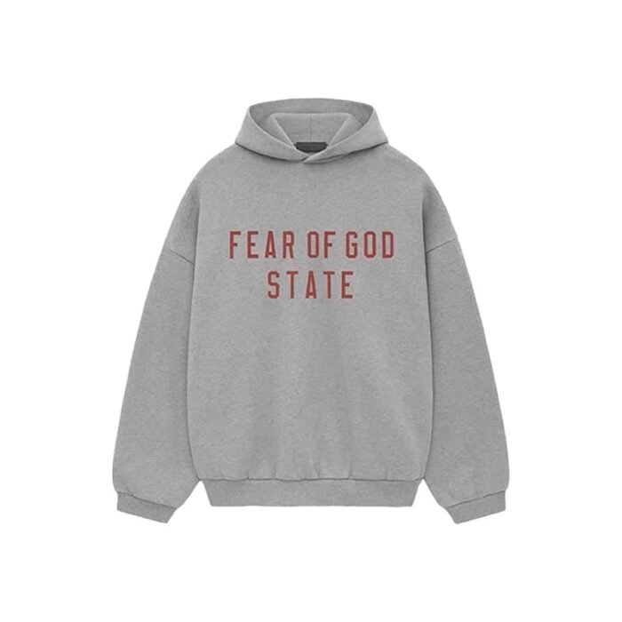 Fear of God Essentials State Fleece Gray Hoodie