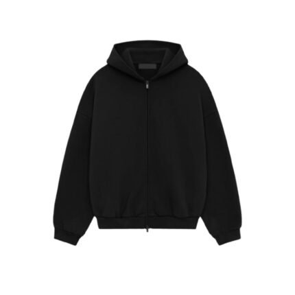 Fear of God Essentials State Fleece Zip Hoodie – Black