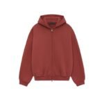 Fear of God Essentials State Fleece Zip Hoodie – Red