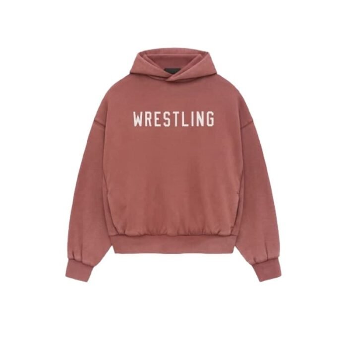 Fear of God Essentials Vintage Shrunken Hoodie – Red